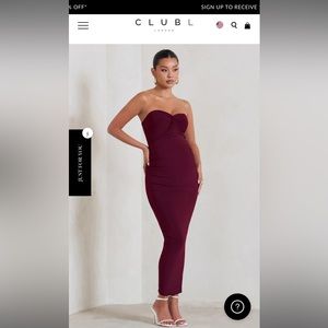 NEW WITH TAGS Burgundy Maternity Dress for sale. Missed return window